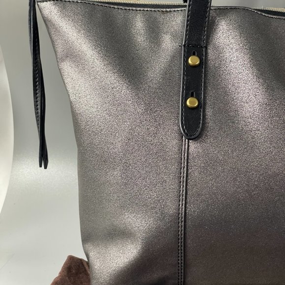 Fossil Silver-Gray Sparkly Tote Bag - Picture 2 of 15